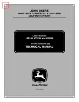 John Deere LTR155, LTR166, LTR180 Lawn Tractor Technical Manual (P/N TM1768) – preview page 1