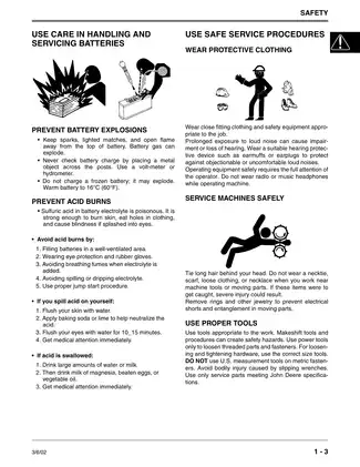 John Deere Lawn Tractors Technical Manual for Models LTR155, LTR166, and LTR180 Preview image 5