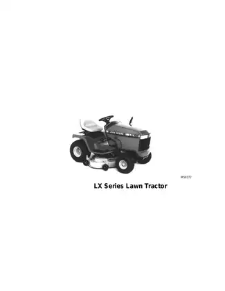 John Deere LX Series Lawn Tractor Technical Manual Preview image 2