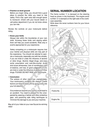 Suzuki RM-Z450 Service and Maintenance Manual (2008 Edition) Preview image 2