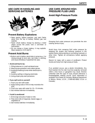 John Deere 240, 250 skid steer loader technical manual Preview image 5