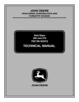 1999–2003 John Deere 260 & 270 Skid Steer Technical Manual (P/N TM1780) – preview page 1
