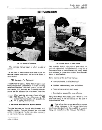 John Deere JD570 Grader Technical Manual - Servicing and Maintenance Guide Preview image 4