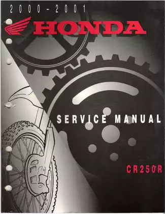 2000-2001 Honda CR250R factory service manual