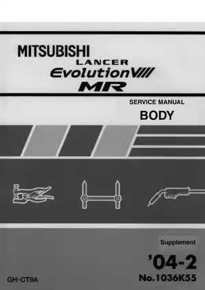 2003-2005 Mitsubishi Lancer Evolution VIII MR service manual