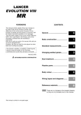 2003–2005 Mitsubishi Lancer Evolution VIII MR Service Manual (P/N 1036K55, 1036K40, 1036K10) – preview page 2