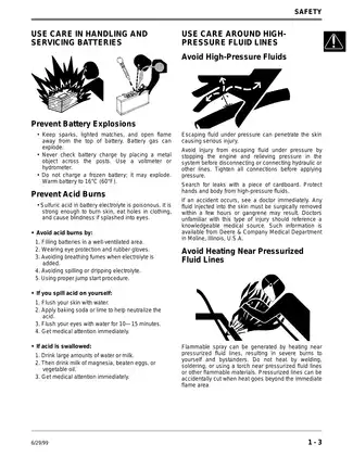 John Deere GX70, GX75, GX85, SX85, GX95, SRX75, SRX95 riding lawn mower technical manual Preview image 4