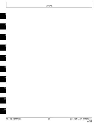 John Deere Technical Manual for 130-185 Lawn Tractors (TM1351) Preview image 4