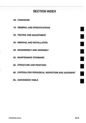 Komatsu Forklift Service Manual - AX50/BX50 Series Preview image 5