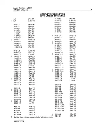 John Deere JD310 Loader Backhoe technical manual Preview image 5