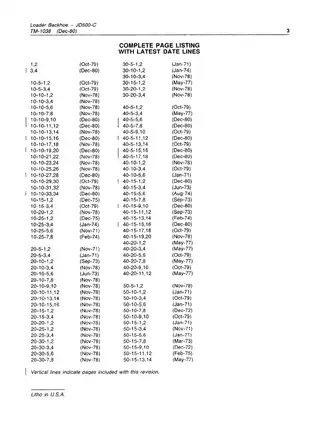 John Deere JD500-C Loader Backhoe Technical Manual Preview image 5