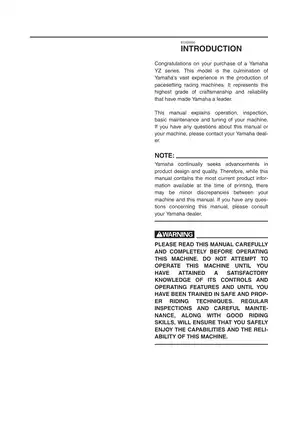 Yamaha YZ250 Service Manual for 1990-2021 Models - Complete Guide Preview image 2