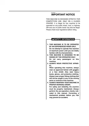 Yamaha YZ250 Service Manual for 1990-2021 Models - Complete Guide Preview image 3
