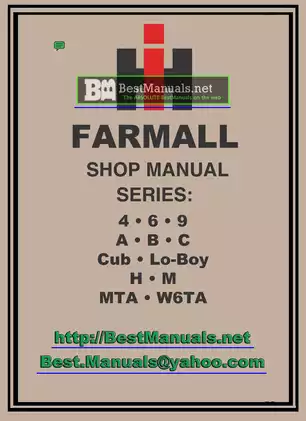 International Harvester Farmall Series Repair Manual