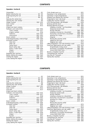 JCB Mini Excavator Operator Handbook - Model 8013/8015/8017/8018 Preview image 5