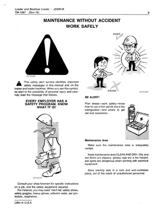 John Deere JD300-B Loader & Backhoe Loader technical manual Preview image 5