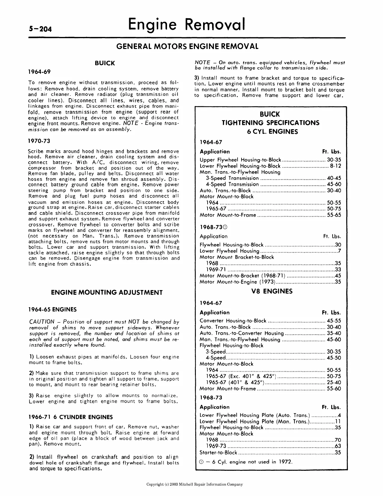 1968-1985 Chevrolet Impala Caprice shop manual