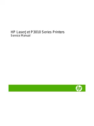 HP LaserJet P3010 series, P3015 laser printer service manual Preview image 3