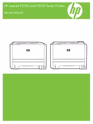 HP LaserJet P2030 and P2050 Series Printers Service Manual