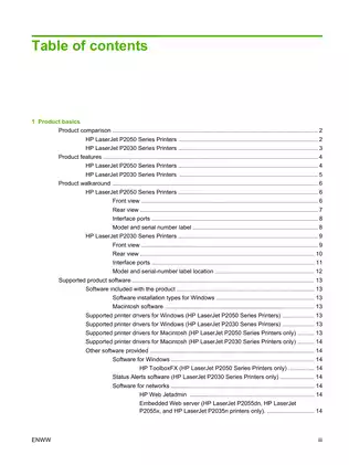 HP LaserJet P2030 and P2050 Series Printers Service Manual Preview image 5