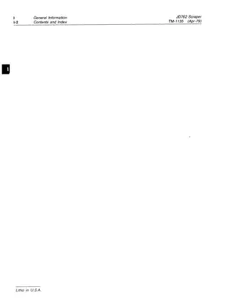 John Deere JD762 Heavy-Duty Scraper Technical Manual TM-1135 (1975) Preview image 4