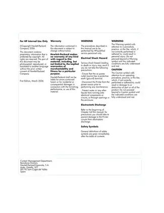 HP Designjet 9000S service manual Preview image 2