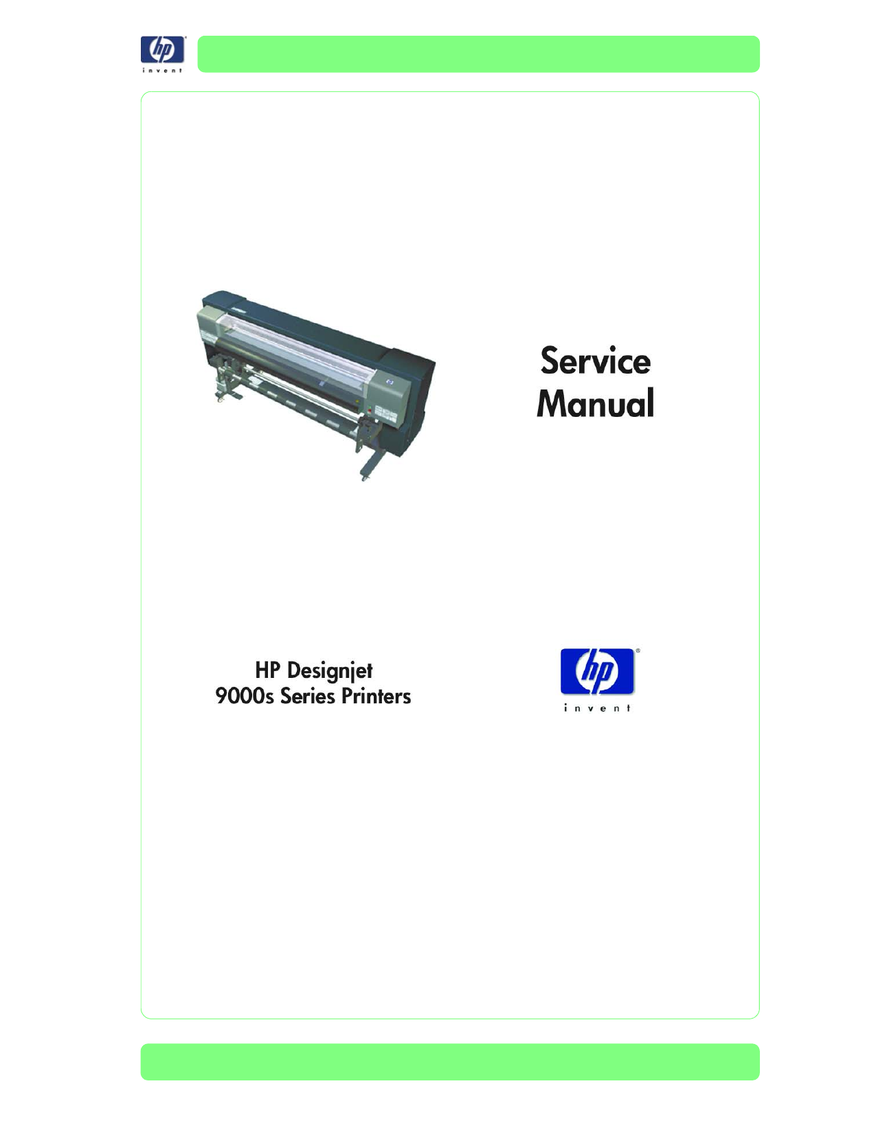 HP Designjet 9000S service guide Preview image 3