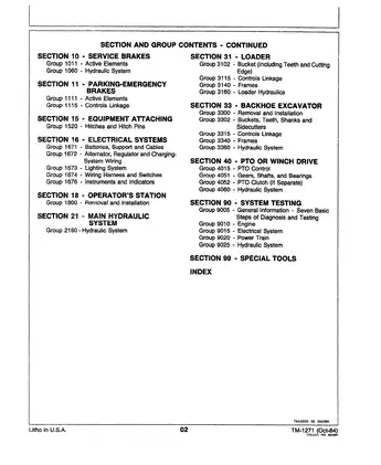 John Deere 401D Industrial Tractor Technical Manual Preview image 4