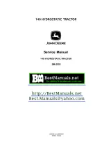 John Deere 140 Hydrostatic Tractor Factory Service Manual (P/N SM-2093) – preview page 1