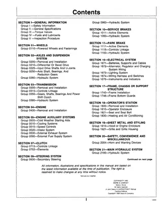 John Deere 640D Skidder, 648D Grapple Skidder technical repair manual Preview image 5