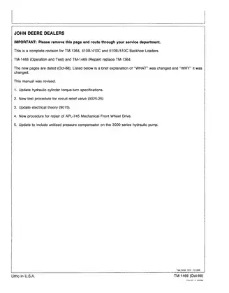 John Deere 410B, 410C, 510B, 510C Backhoe Loaders Technical Manual (TM-1468) Preview image 3