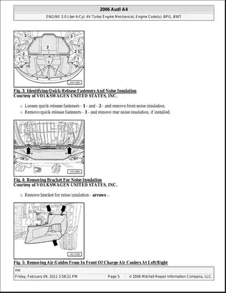 2002-2008 Audi A4 service manual Preview image 5