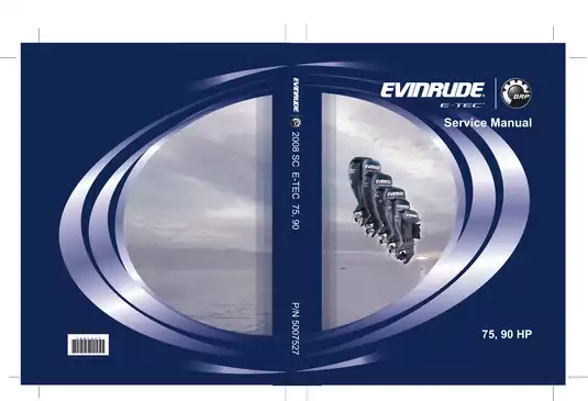 2008 Evinrude E-TEC 75, 90 hp outboard motor service manual Preview image 1