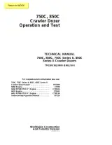 John Deere 750C & 850C Crawler Dozer Service Manual 1995- (P/N TM1588) – preview page 1