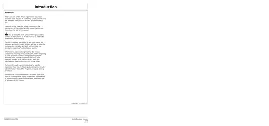 John Deere 310G backhoe loader tractor Technical Manual Preview image 2