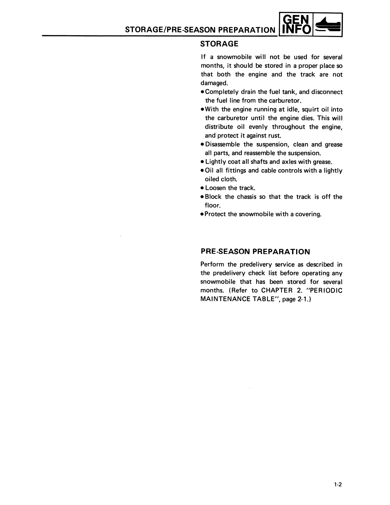 1986-1990 Yamaha Inviter 300, CF300 snowmobile service manual Preview image 5
