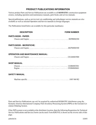 Komatsu shop manual for: GD530A-1-1E, GD530A-2A-2B-2C-2E, GD530AW-1, GD530AW-2A-2B-2E-2C, GD650A-1-2, GD650A-2A-2B-2E-2C, GD650AW-1, GD650AW-2A-2B-2E-2C, GD670A-1, GD670A-2A-2B-2E-2C, GD670AW-1 Preview image 3