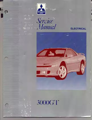 1992-1996 Mitsubishi 3000GT service manual