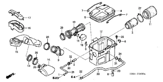 2003-2005 Honda TRX650, TRX650FA Rincon parts catalog, manual Preview image 1