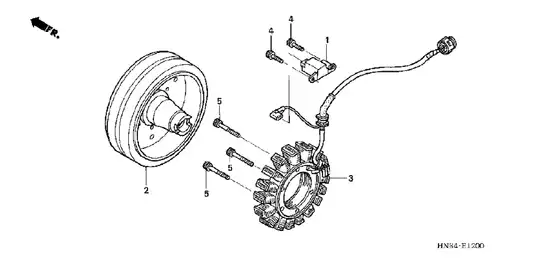 2003-2005 Honda TRX650, TRX650FA Rincon parts catalog, manual Preview image 2