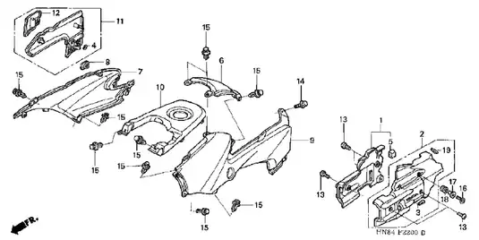 2003-2005 Honda TRX650, TRX650FA Rincon parts catalog, service manual Preview image 5