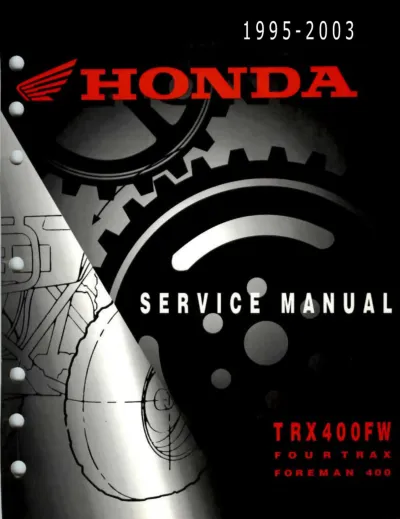 Preview: 1995–2003 Honda Fourtrax Foreman 400 TRX400FW Service Manual