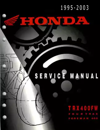 Honda Foreman TRX400 ATV Service Manual - Detailed Repair Guide