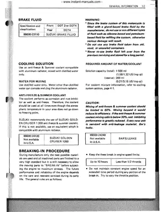 1987-1990 Suzuki LT500, LT500R, LT500R, LT500RJ, LT500RK, LT500RL ATV repair and service manual Preview image 5
