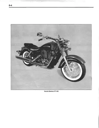 1985-1998 Honda Shadow VT1100, VT1100C, VT1100C2, VT1100T owners workshop manual Preview image 5