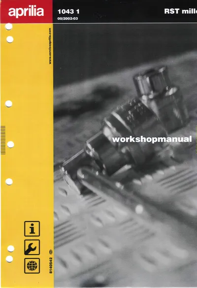 Preview: 2001–2005 Aprilia RST1000 Futura S Service & Repair Manual (P/N 8140542)