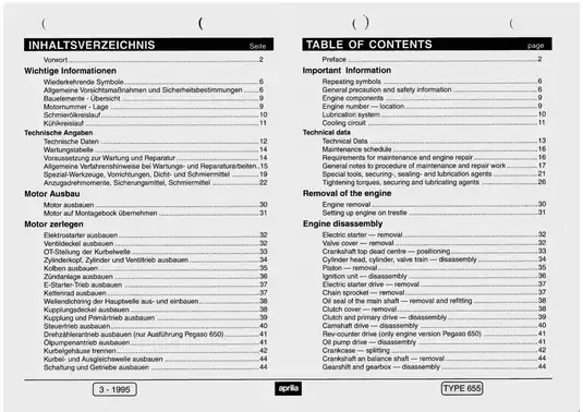 Aprilia Pegaso 655 repair manual Preview image 3