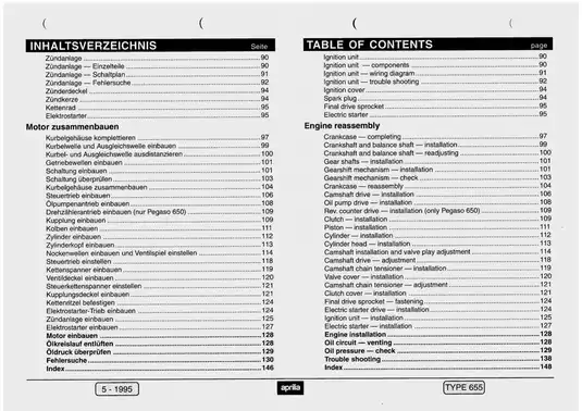 Aprilia Pegaso 655 repair manual Preview image 5