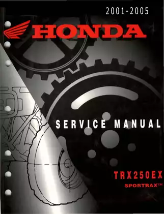 Comprehensive Honda TRX250 EX Service Manual (2001-2005) Preview image 1