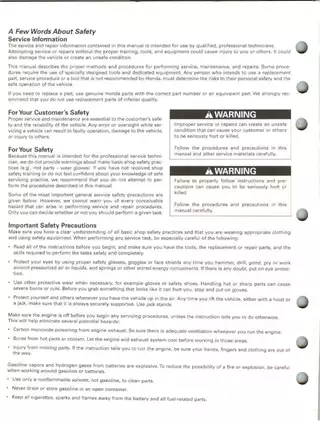 Comprehensive Honda TRX250 EX Service Manual (2001-2005) Preview image 2